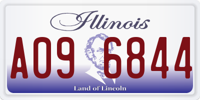 IL license plate A096844