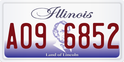 IL license plate A096852