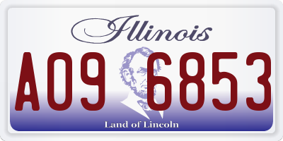 IL license plate A096853