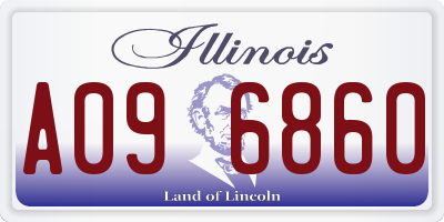 IL license plate A096860