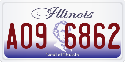 IL license plate A096862