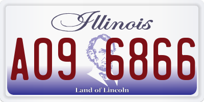 IL license plate A096866