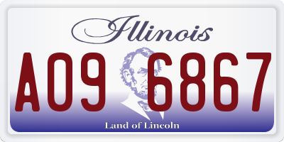 IL license plate A096867