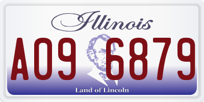 IL license plate A096879