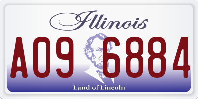 IL license plate A096884