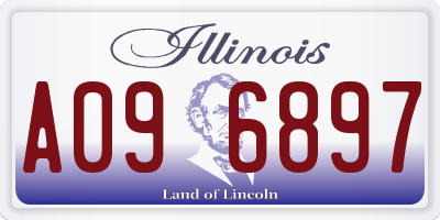 IL license plate A096897