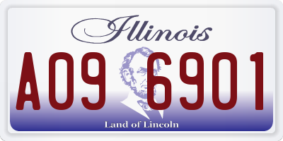 IL license plate A096901