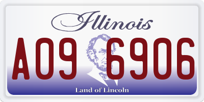 IL license plate A096906