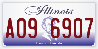IL license plate A096907