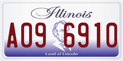 IL license plate A096910