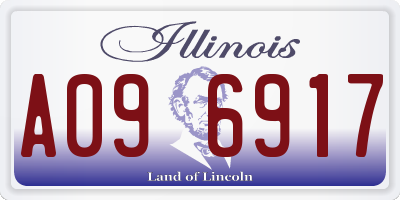 IL license plate A096917