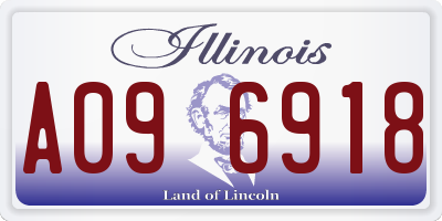 IL license plate A096918