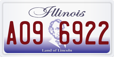 IL license plate A096922