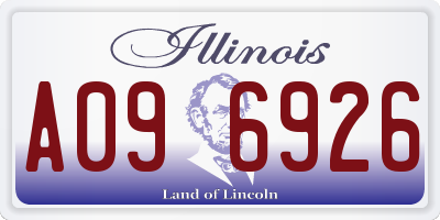 IL license plate A096926