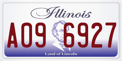 IL license plate A096927