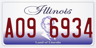 IL license plate A096934