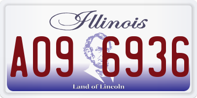 IL license plate A096936