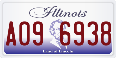 IL license plate A096938