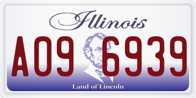 IL license plate A096939
