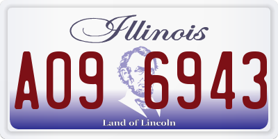 IL license plate A096943