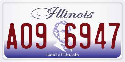 IL license plate A096947