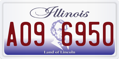 IL license plate A096950