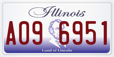 IL license plate A096951
