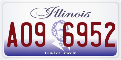IL license plate A096952