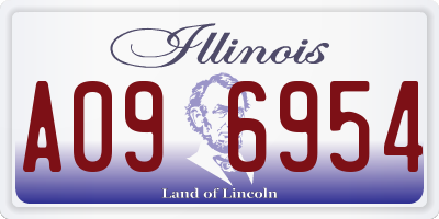IL license plate A096954