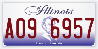 IL license plate A096957