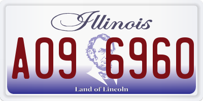 IL license plate A096960