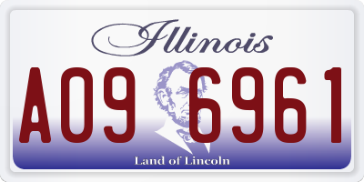 IL license plate A096961