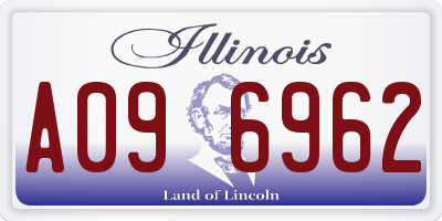 IL license plate A096962