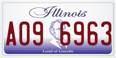 IL license plate A096963