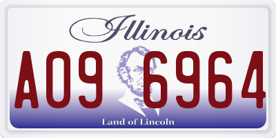 IL license plate A096964