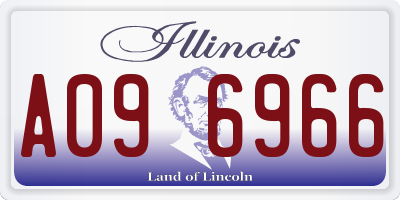 IL license plate A096966