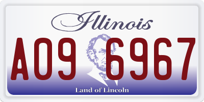 IL license plate A096967
