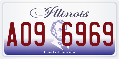 IL license plate A096969
