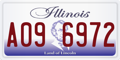 IL license plate A096972