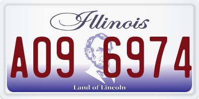 IL license plate A096974