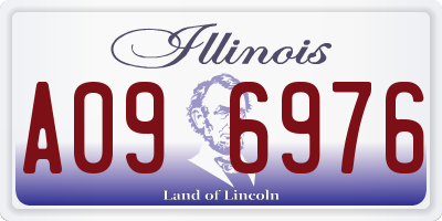 IL license plate A096976