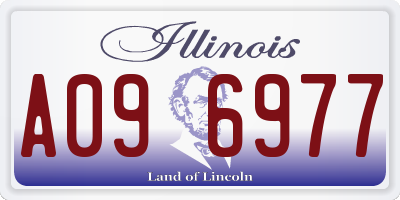 IL license plate A096977