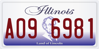 IL license plate A096981