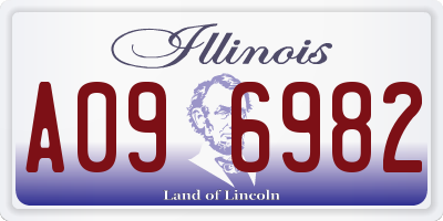 IL license plate A096982