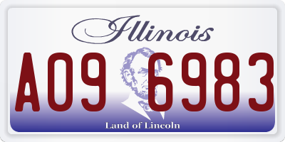 IL license plate A096983