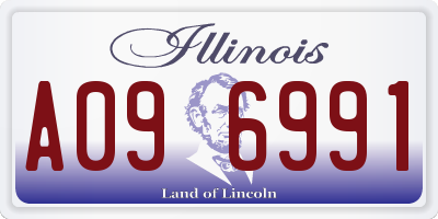 IL license plate A096991