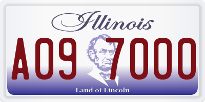IL license plate A097000