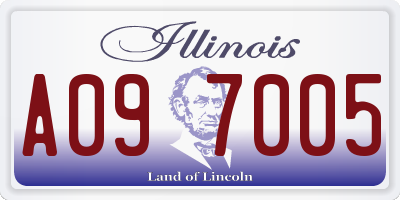 IL license plate A097005