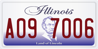 IL license plate A097006