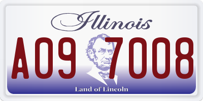IL license plate A097008